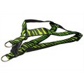 Flyfree ZEBRA-GREEN-BLK.3-H Zebra Dog HarnessGreen & Black Medium FL521834